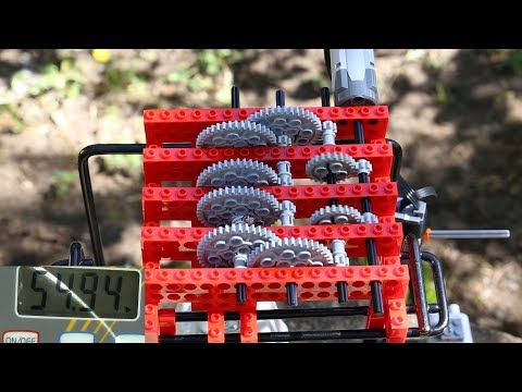 Exploring the Efficiency of Lego Gear Systems for Hoisting Applications