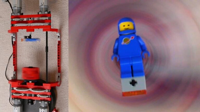 Capturing Adventures: Spinning Mini-Camera and Lego Benny Unite!