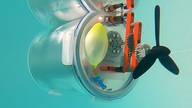 Revamped Lego Submarine 3.0: Balloon & Compressor Unleashed!