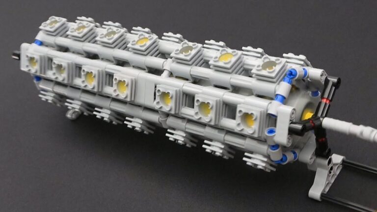 Unleashing Blocks of Power: Exploring V8, U12, H16, X24, Multirow-Radial-42, and S100 Lego Engines!