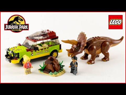 Roaring Excitement: LEGO Jurassic Park Triceratops Speed Build – Brick Builder Unleashes Prehistoric Adventure!